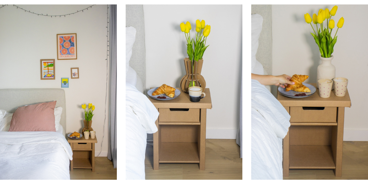 Een fleurige Moederdag met een kartonnen cadeautje!