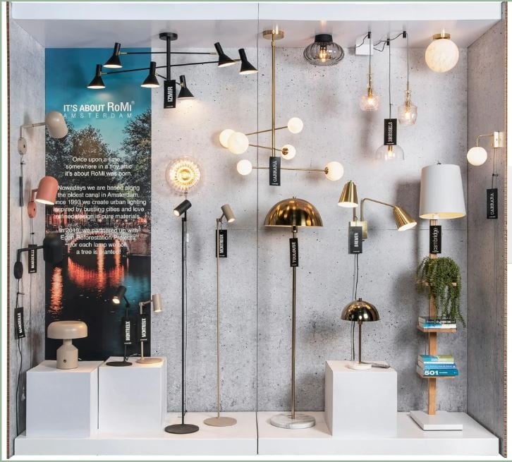 Lampen shop module voor RoMi & Design by Alex