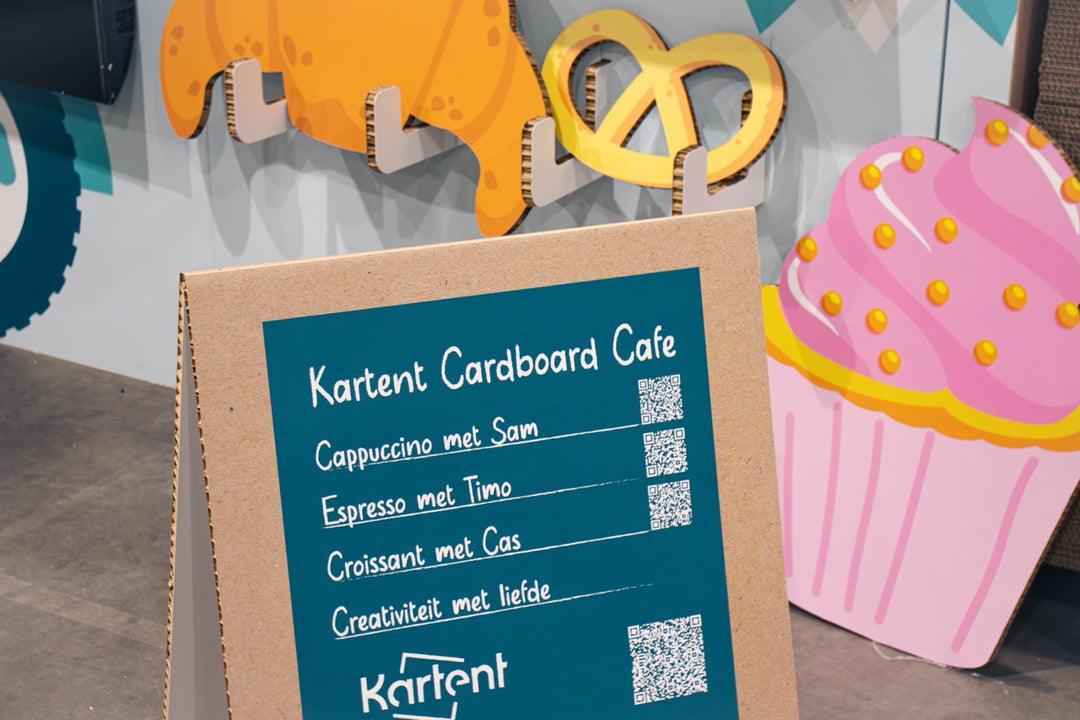 Kartonnen klapbord