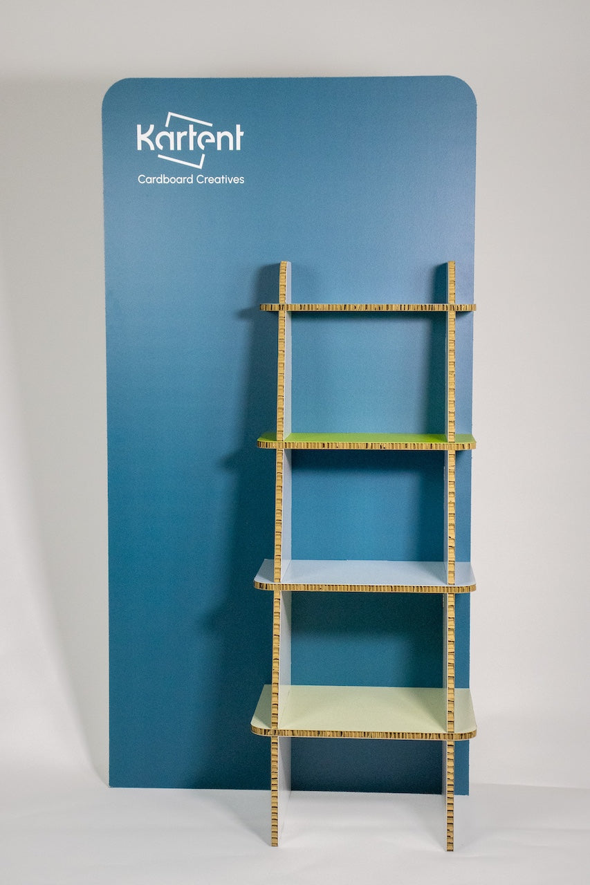 Kartonnen bedrukte schappendisplay