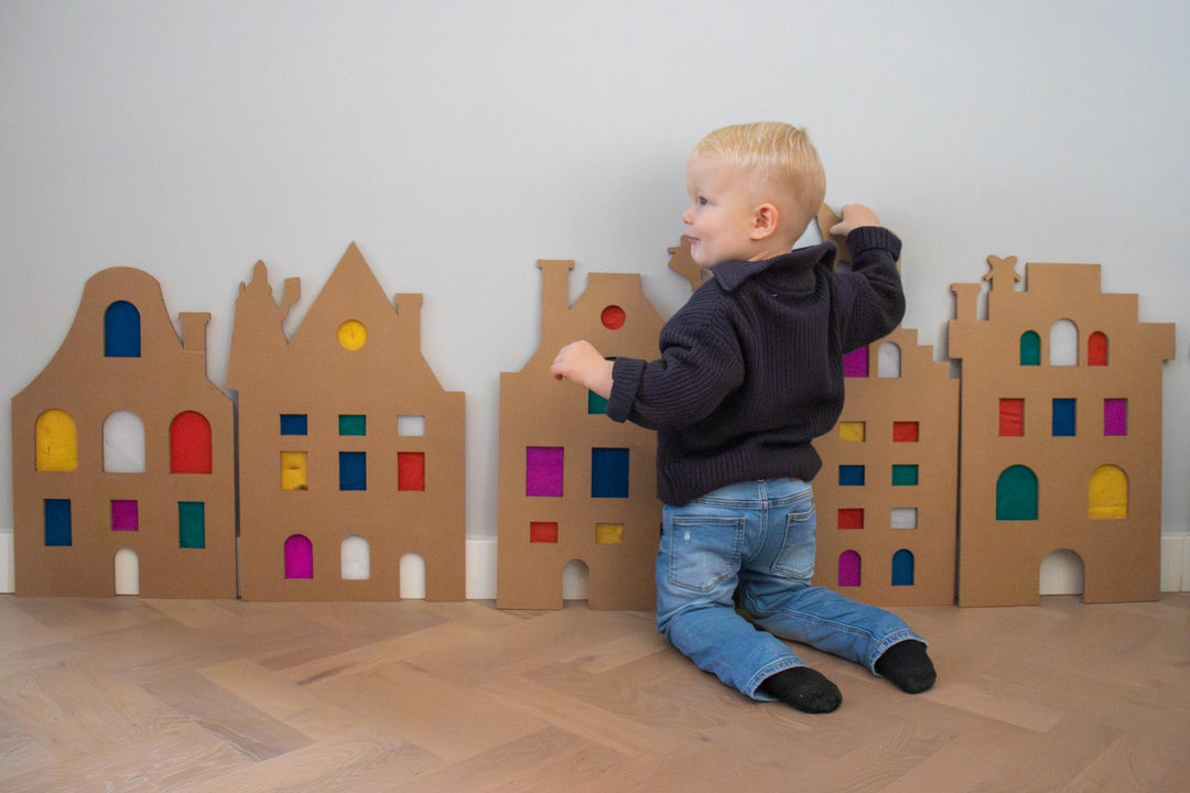 Kartonnen Sinterklaas raamversiering