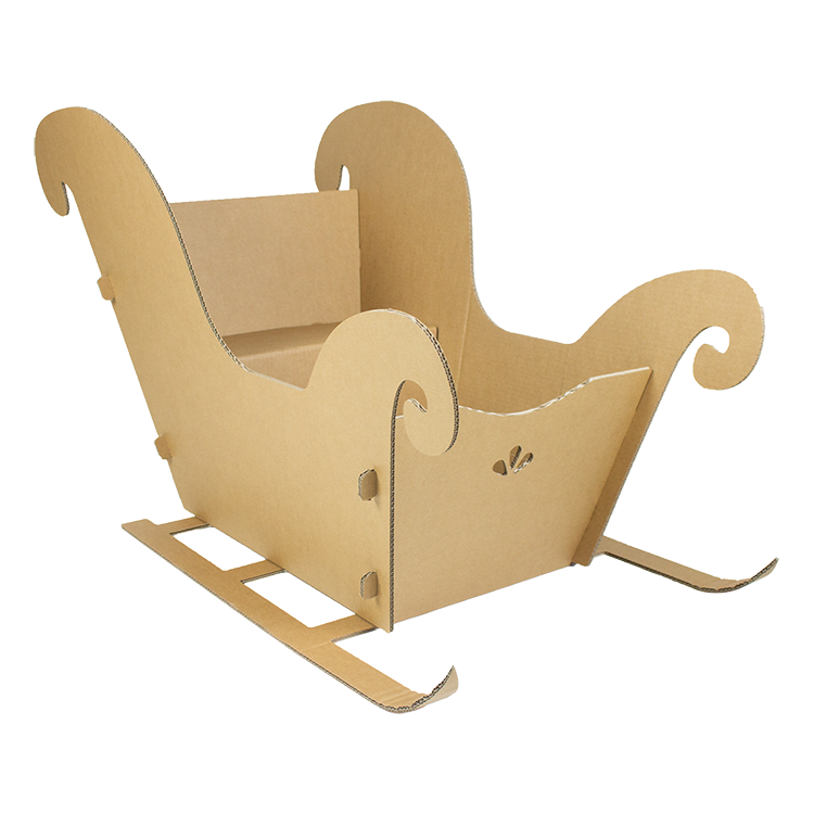 Schlitten aus Pappe