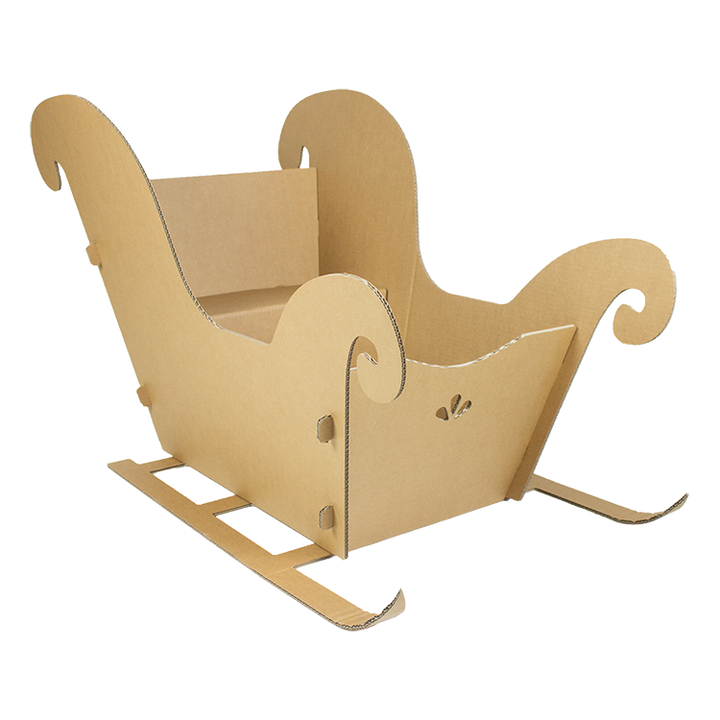 Schlitten aus Pappe