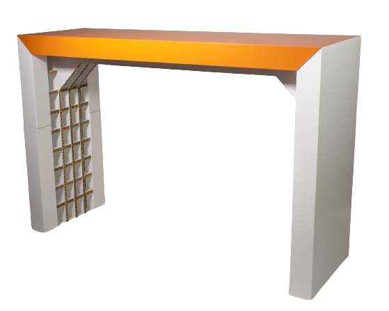 Kartonnen bedrukte beurstafel hoog