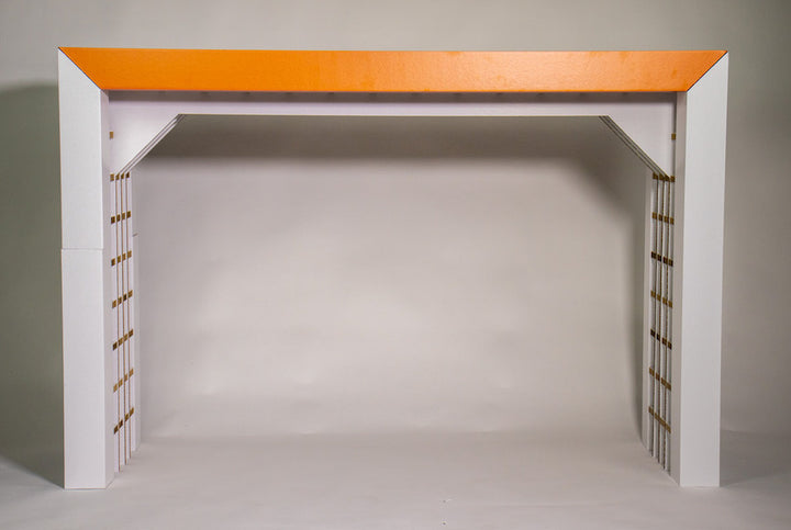 Kartonnen bedrukte beurstafel hoog