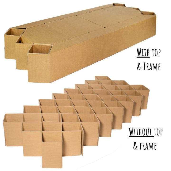 Custom made cardboard folding bed