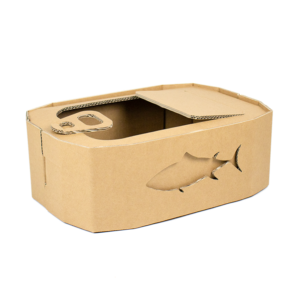 Cardboard cat basket