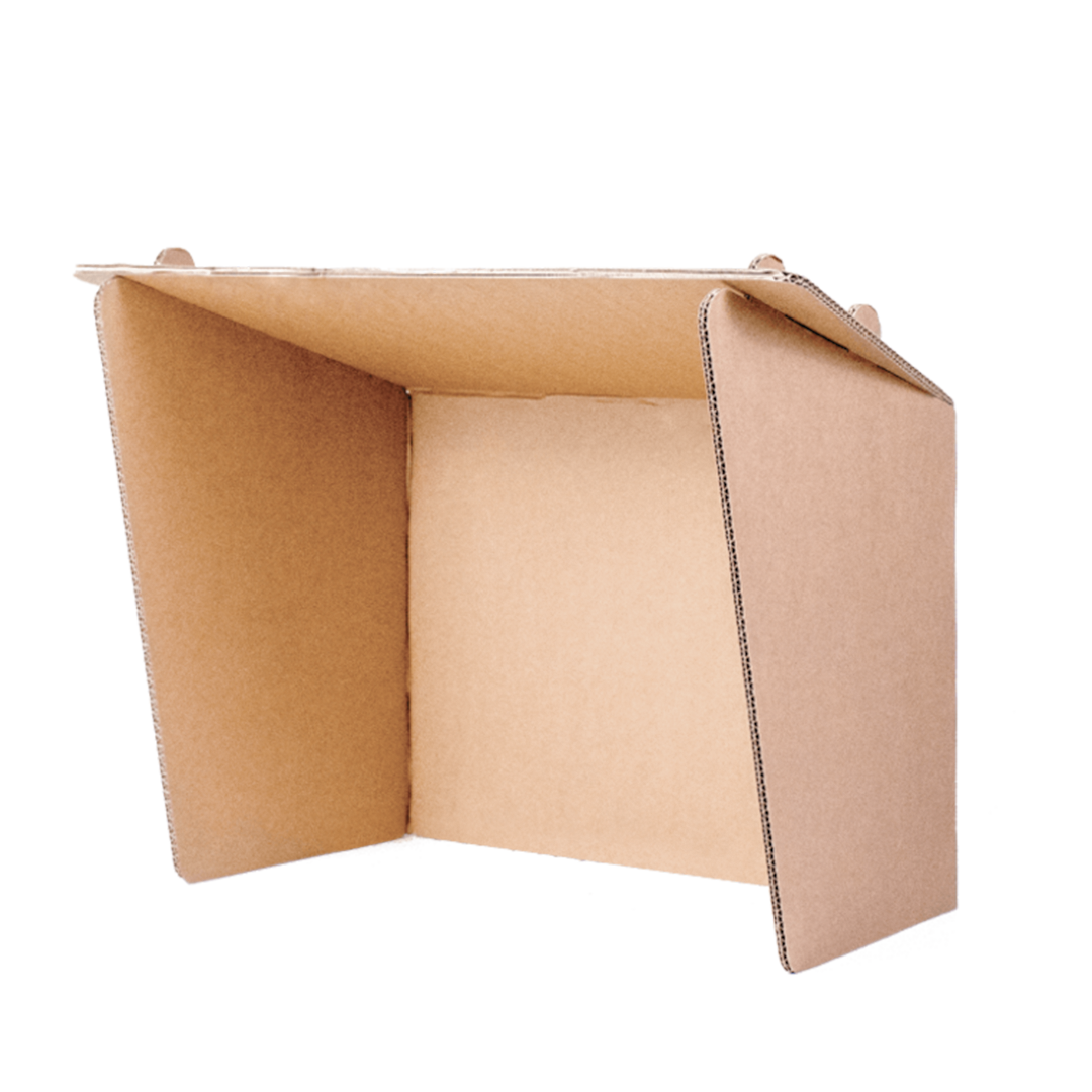 Kartonnen laptop zonnescherm