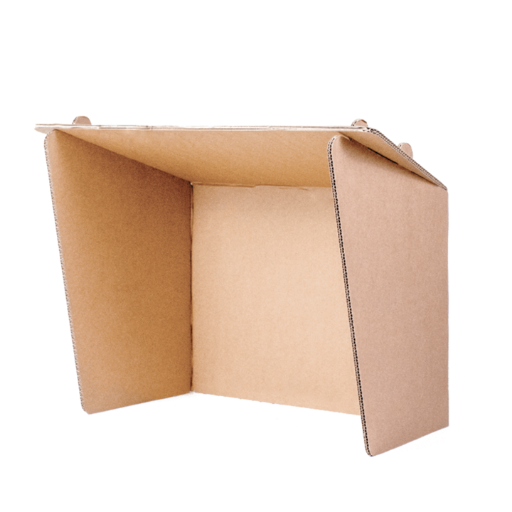 Kartonnen laptop zonnescherm