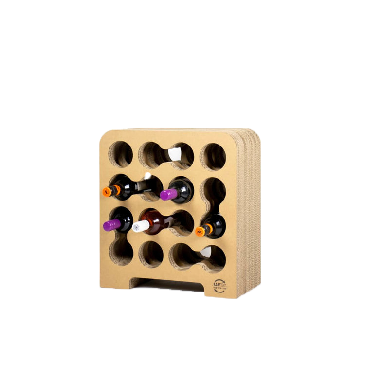 Weinregal aus Wellpappe