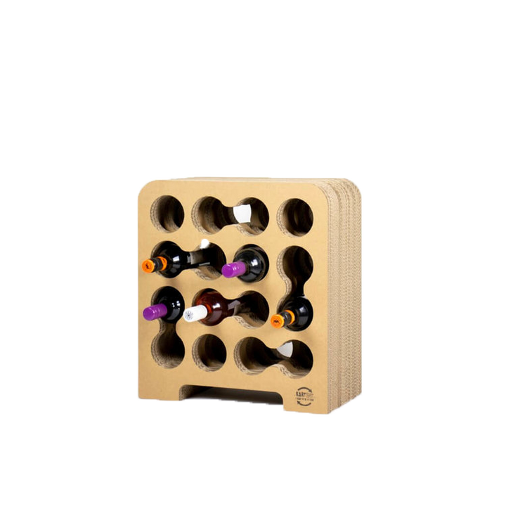 Weinregal aus Wellpappe