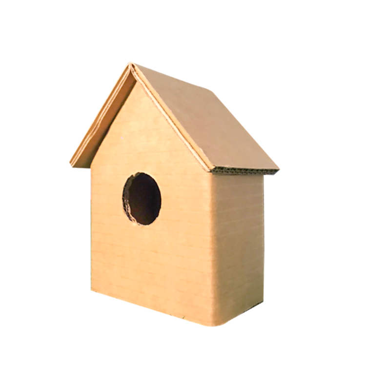Cardboard birdhouses Sustainable crafting – Kartent