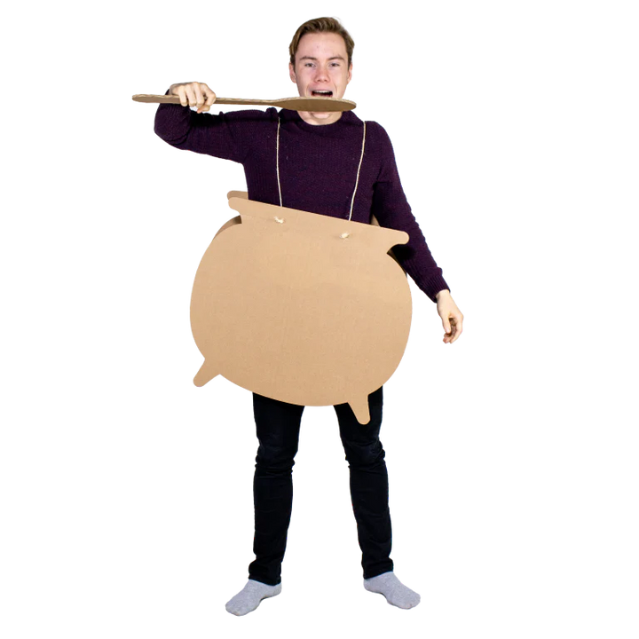 Hexenkessel aus Pappe - Kostüm