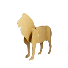 Cardboard lion