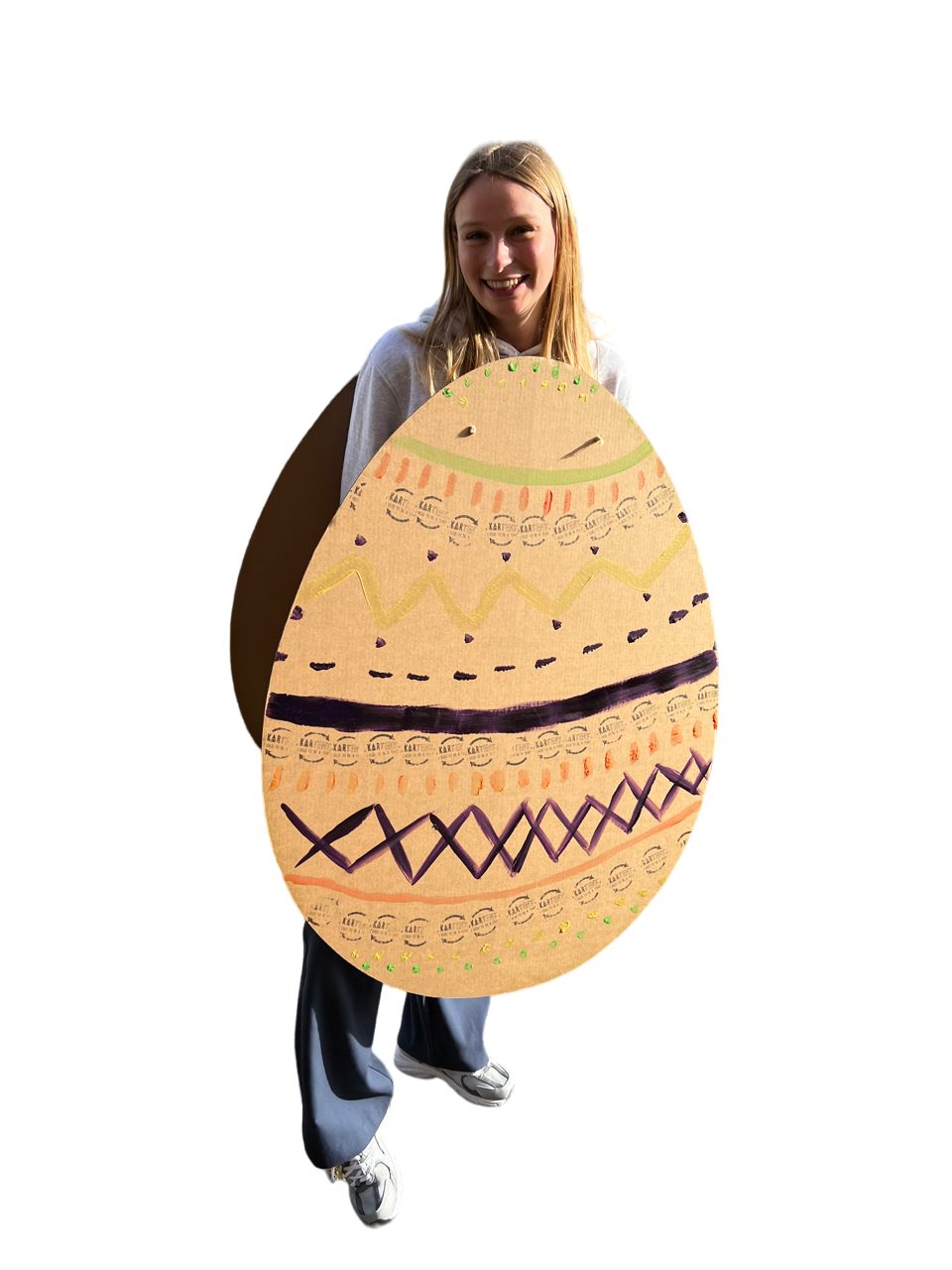 Papp-Osterei-Kostüm