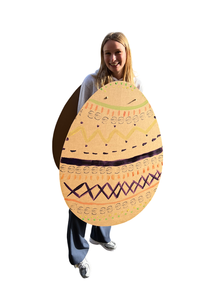 Papp-Osterei-Kostüm