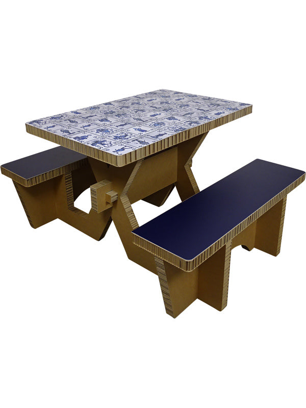 Picknicktisch aus Pappe zum Ausdrucken