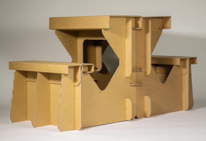 Picknicktisch für Kinder aus Pappe