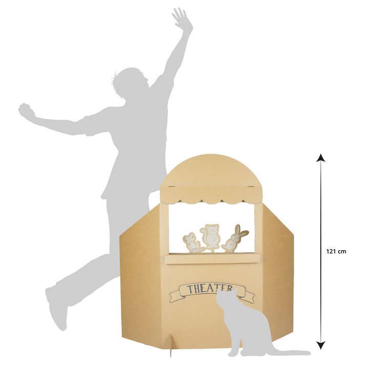 Puppentheater aus Pappe