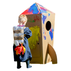 Cardboard rocket