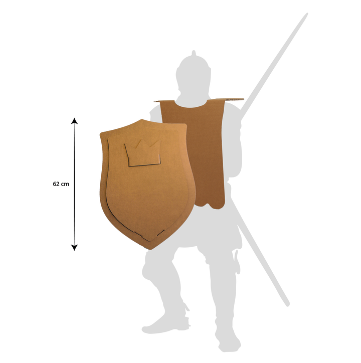 Ritterkostüm aus Pappe