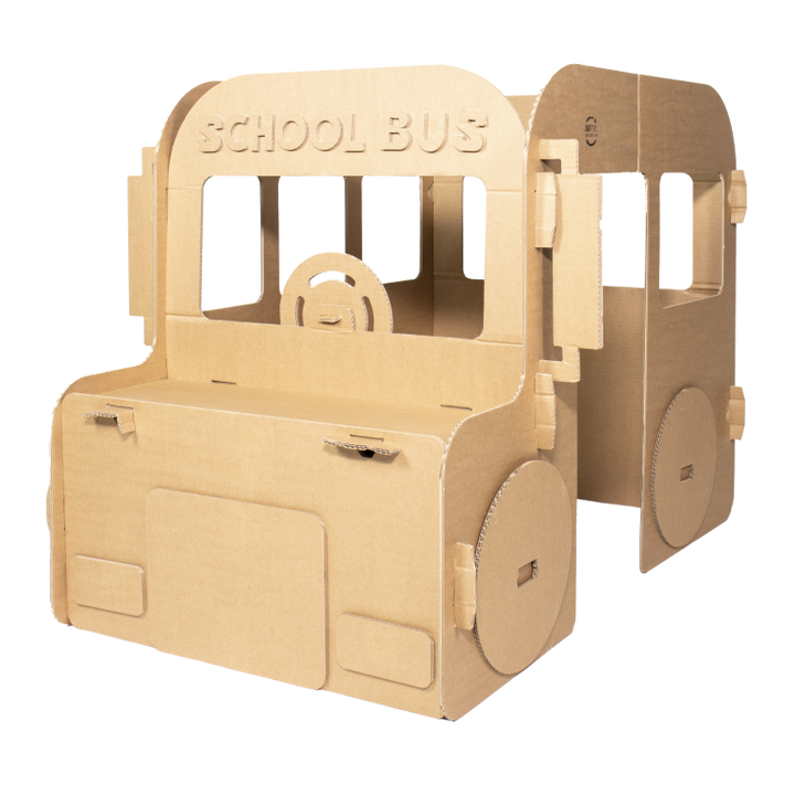 Schulbus aus Pappe