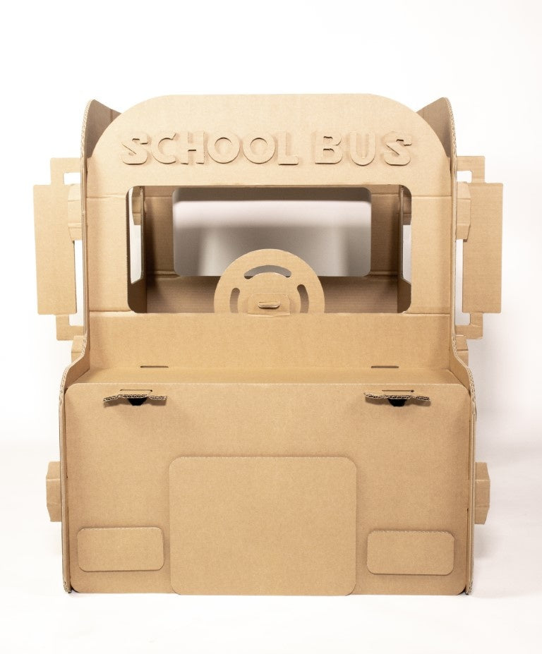 Schulbus aus Pappe