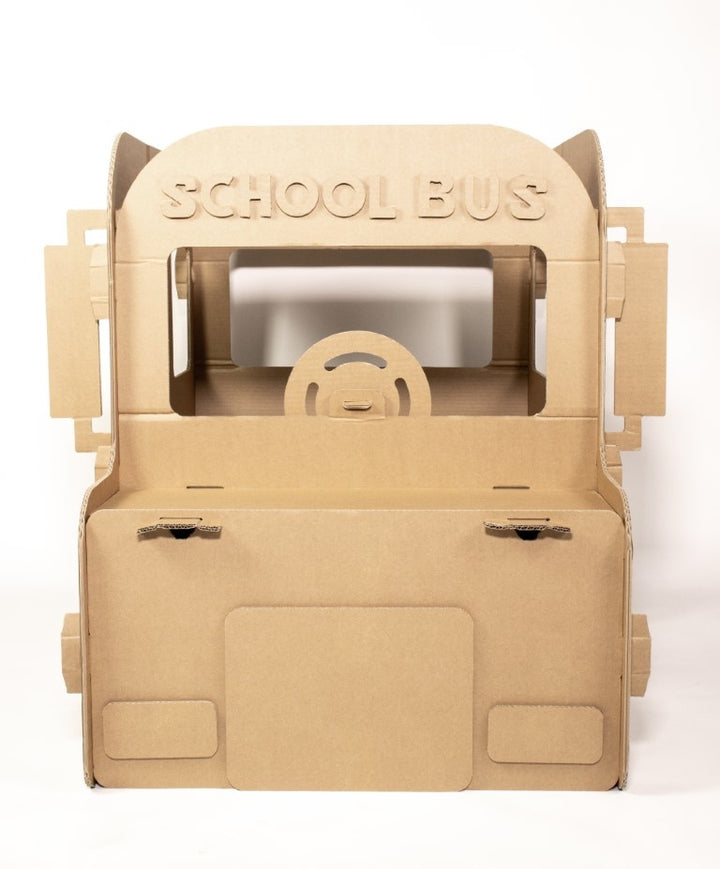 Schulbus aus Pappe