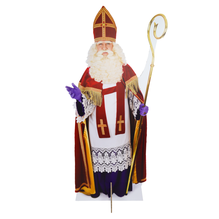 Cardboard printed Santa Claus figure Single sided
