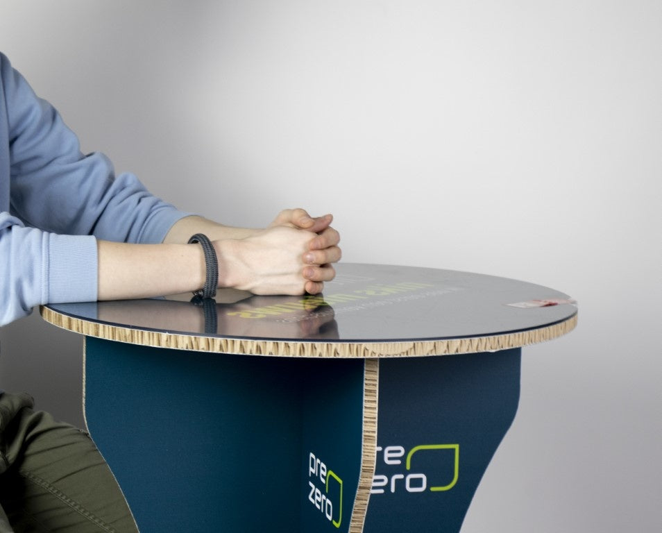 Kartonnen bedrukte statafel