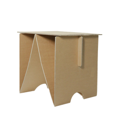 Cardboard folding side table