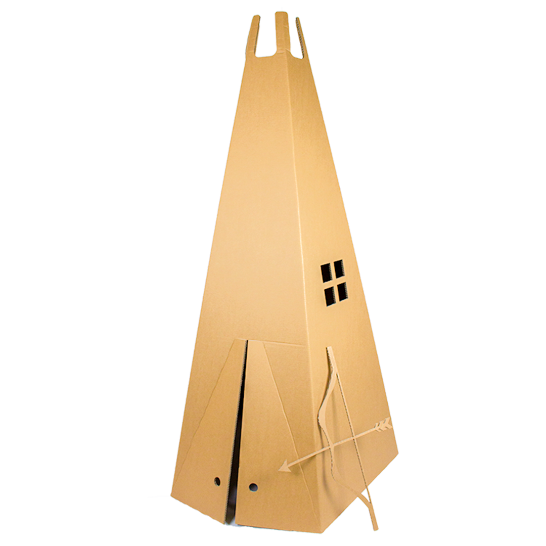 Tipi-Zelt aus Pappe