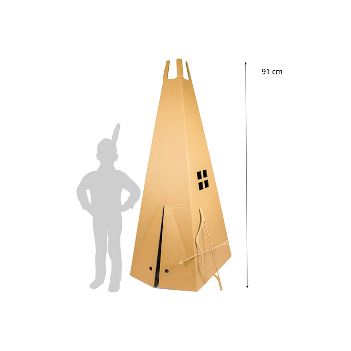 Tipi-Zelt aus Pappe