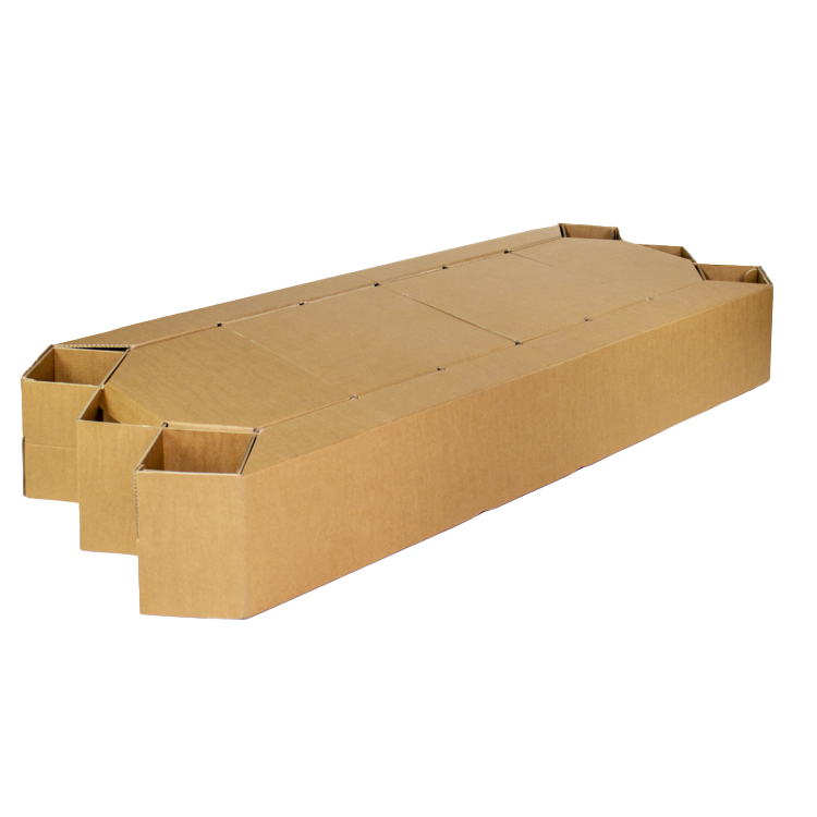Klappbett aus Pappe