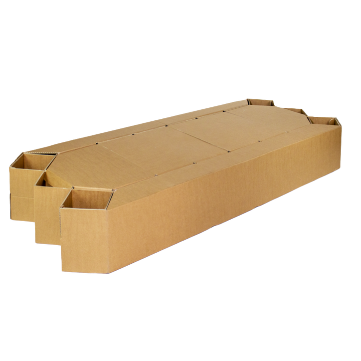 Klappbett aus Pappe