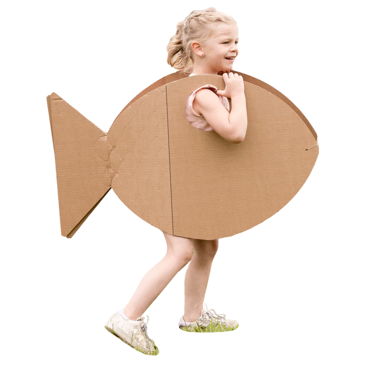 Pappfisch Kostüm