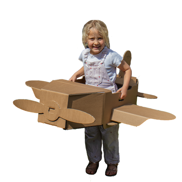 Spielflugzeug aus Pappe
