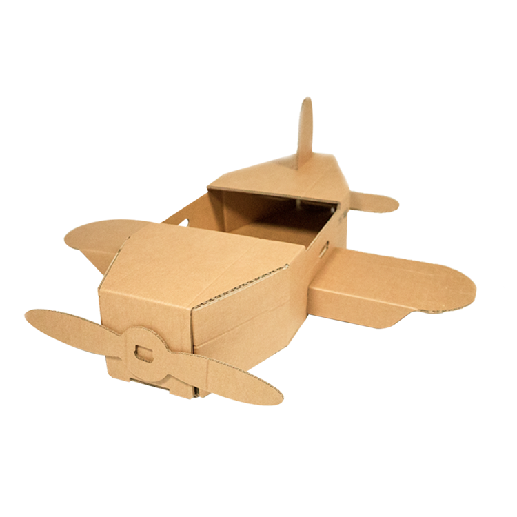 Spielflugzeug aus Pappe