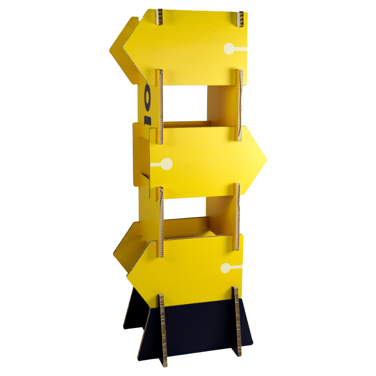 Kartonnen display wegwijzer