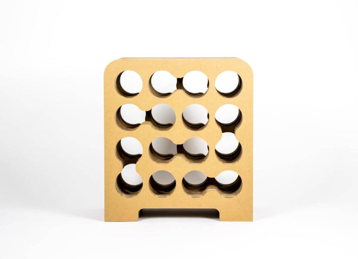 Weinregal aus Wellpappe