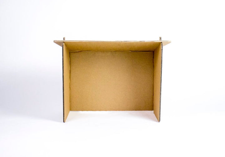 Kartonnen laptop zonnescherm