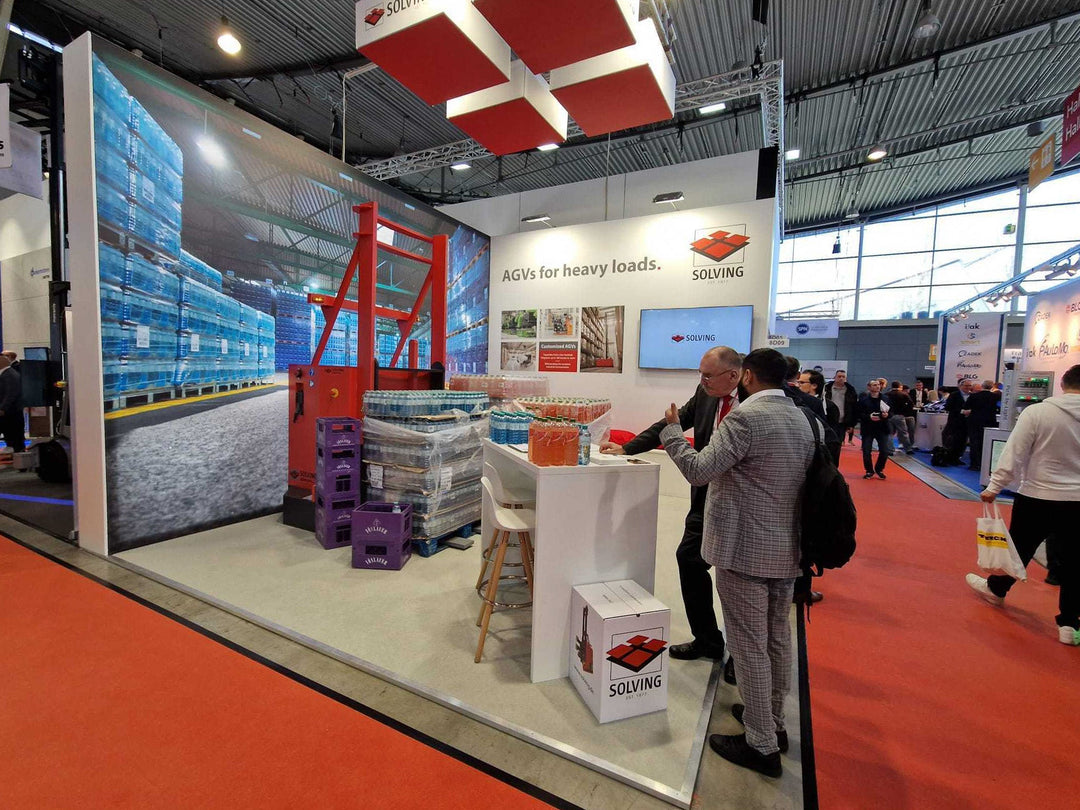 Kartonnen heftruck voor Solving