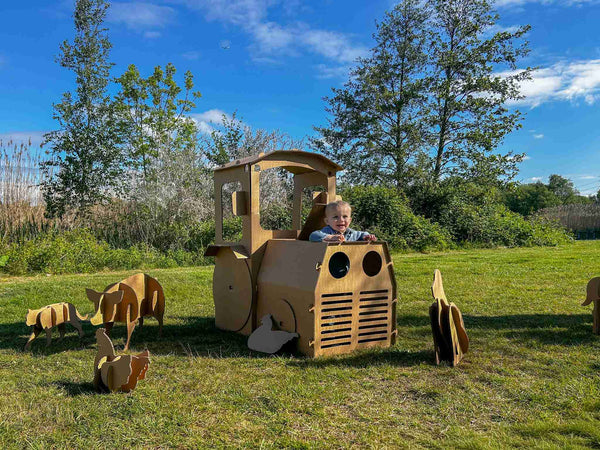 Kartonnen speelgoed: op de boerderij
