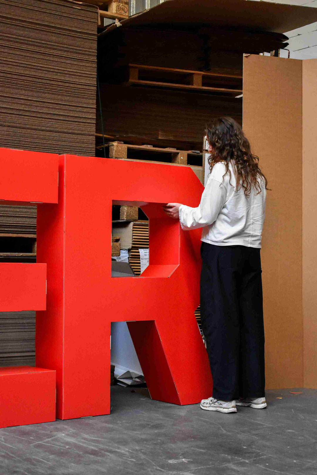 XXL letters voor op het podium