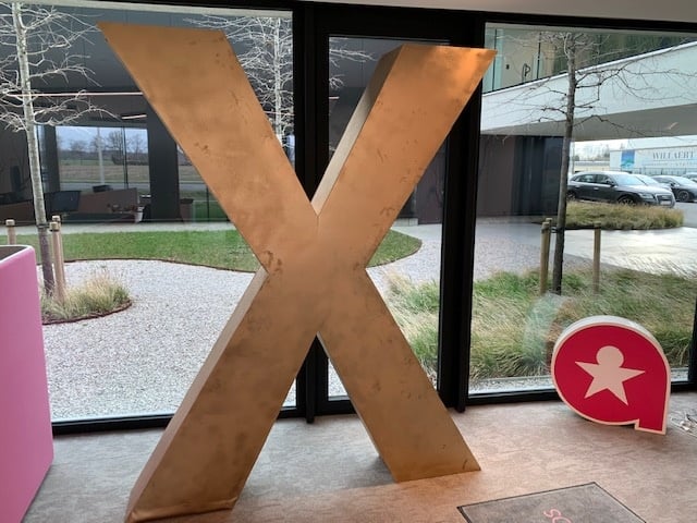 Grote letter X voor Absolute Jobs