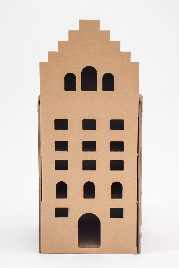 Kartonnen Amsterdams poppenhuis