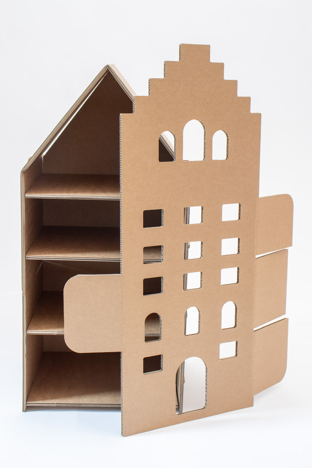 Kartonnen Amsterdams poppenhuis