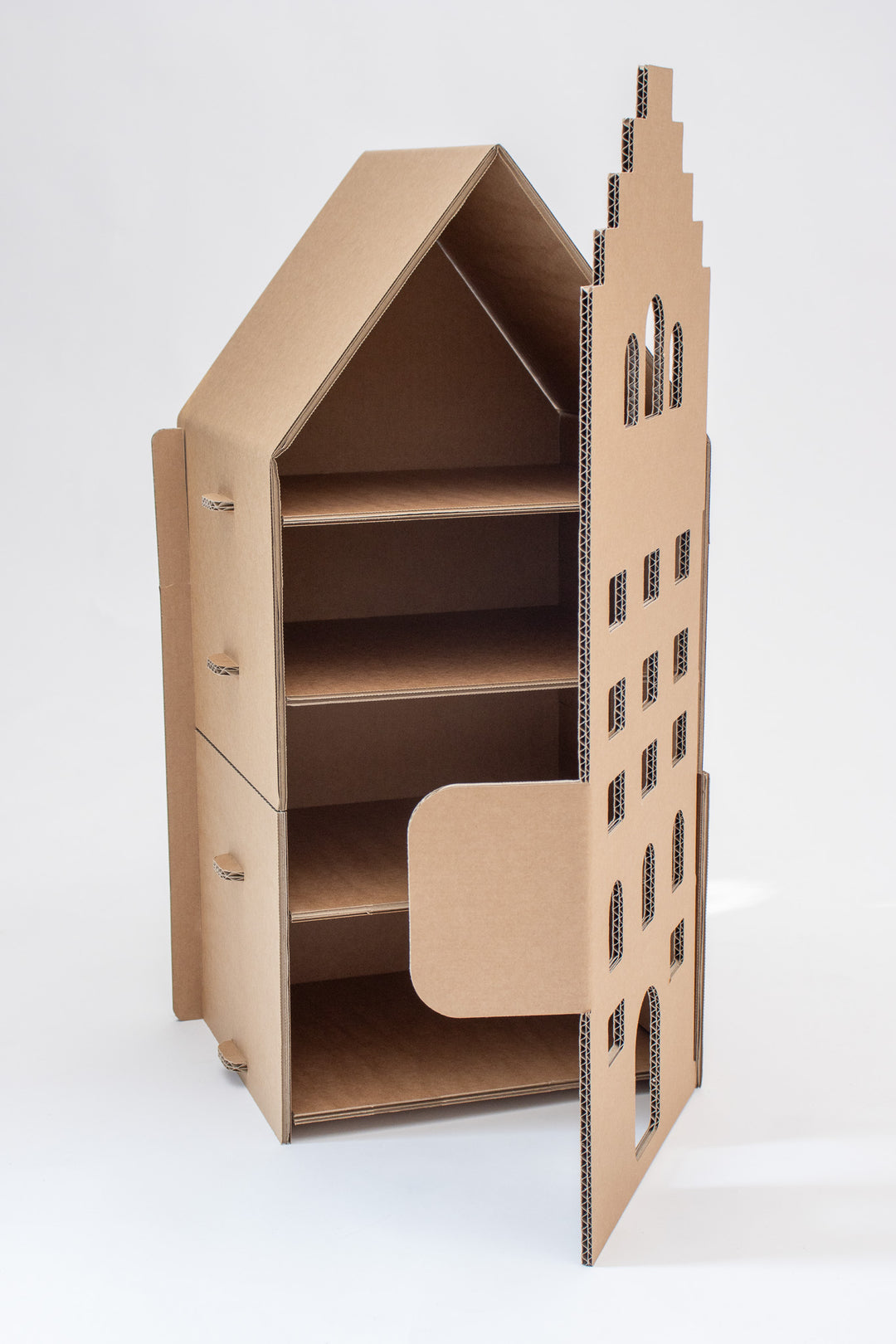 Kartonnen Amsterdams poppenhuis