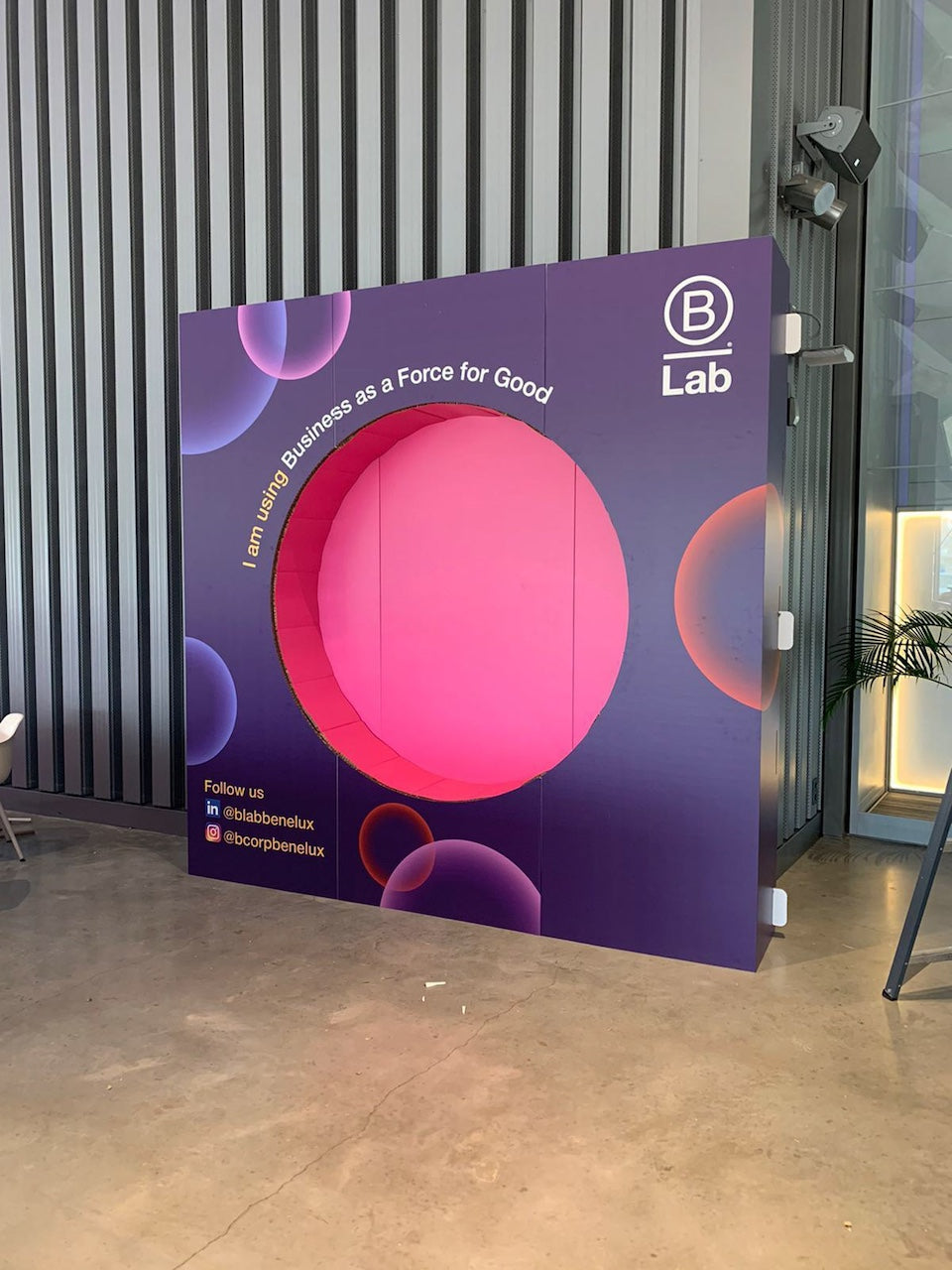 Lab Photo Boothj Photobooths voor B Lab Europe – Kartent