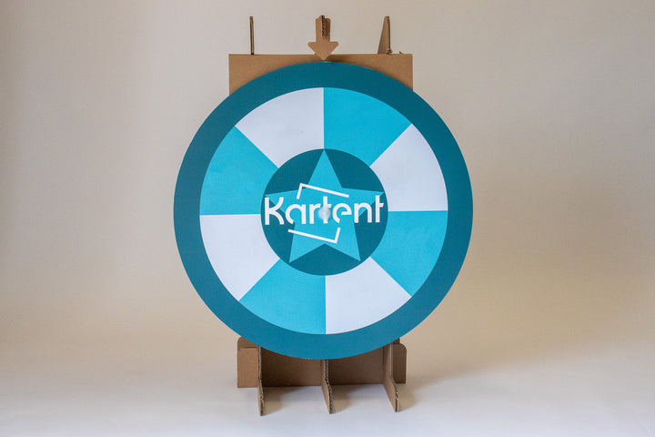 Glücksrad aus Karton bedruckt